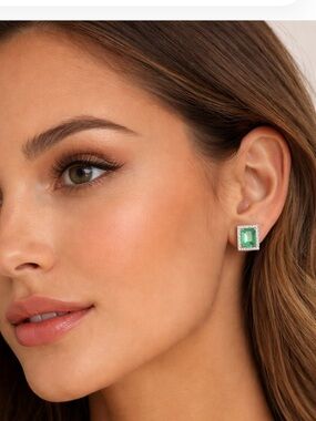 Jade Stud Earrings